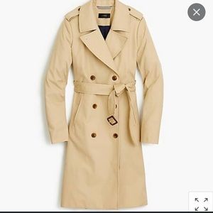 Jcrew trench coat. Size 8. Tailored and flattering!